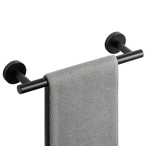 Matte Black Hand Towel Holder for Bathroom Wall