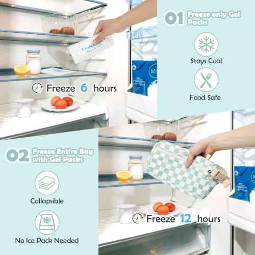 Freezable Snack Bag with Removable Ice Packs