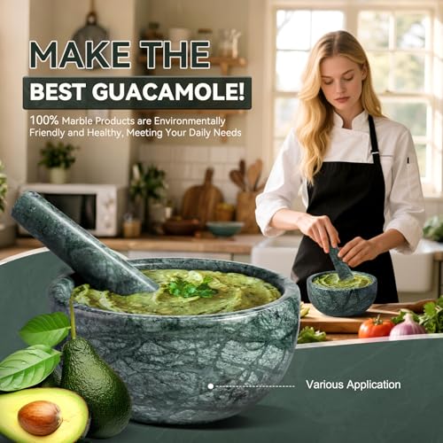 Luxury Marble Mortar and Pestle Set