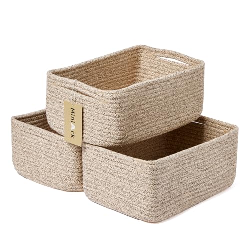 Small Storage Baskets for Organizing (3 Count)
