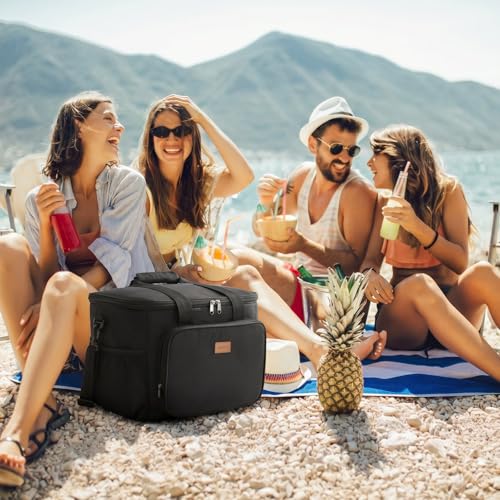 Medium Lunch Bag Insulated Lunch Box Soft Cooler Cooling Tote for Adult Men Women