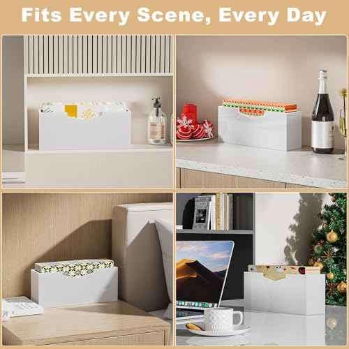 White Acrylic Guest Towel & Napkin Holder (2 Count)