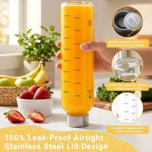 Clear Glass Bottles with Lids