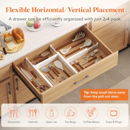 2.36" Upgrade Kitchen Drawer Dividers (8 Count)