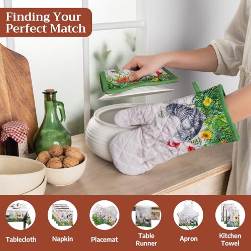 100% Cotton Oven Mitt & Pot Holder Set (2 Count)