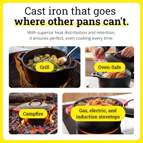 Cast Iron Dutch Oven with Loop Handle