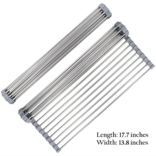 Roll Up Sink Drying Rack 17.7"