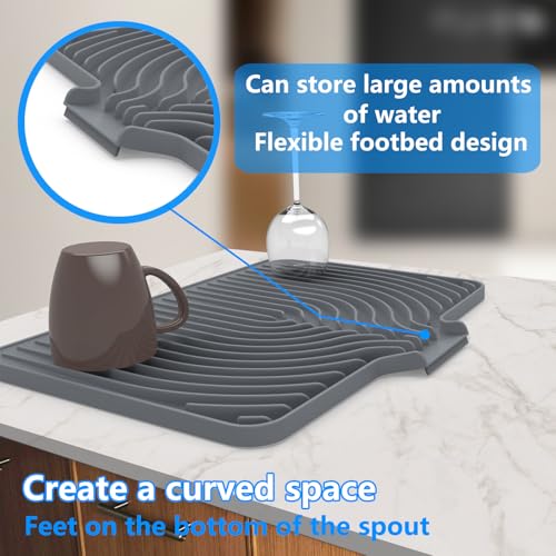 Dish drying mats for kitchen counter
