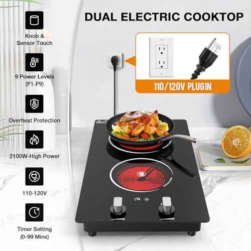2 Burner Electric Cooktop
