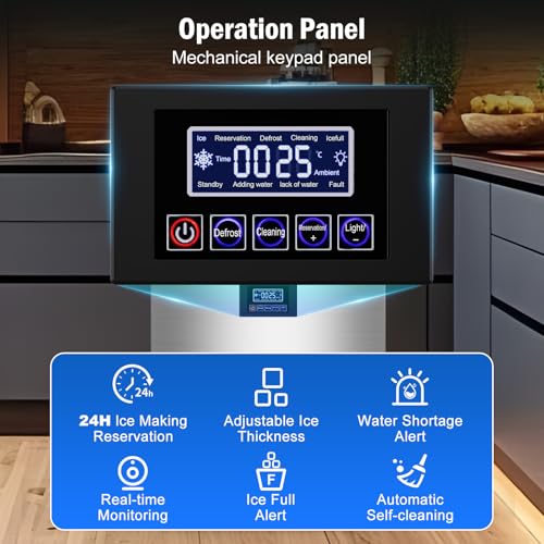 350 lbs High Output Commercial Ice Maker Undercounter Built