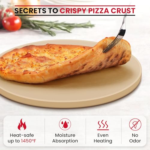 Small Pizza Stone 10.25 Inch for Oven and Grill