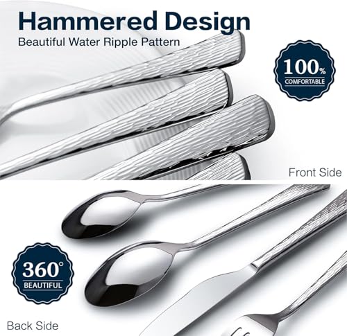 Silverware Set with Serving Utensils (65 Count)