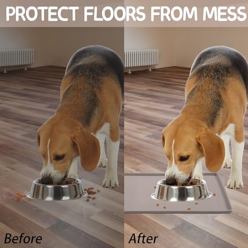Silicone Cat & Dog Food Mat for Floors Waterproof