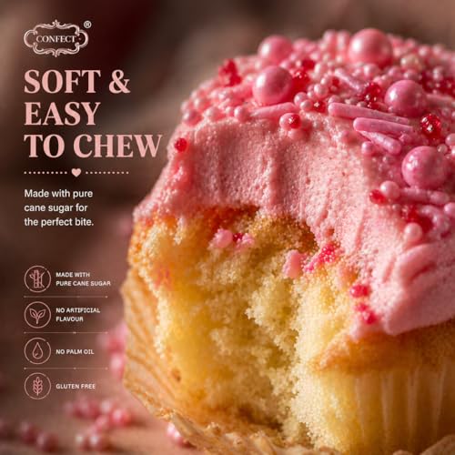 Sprinkles for Cakes & Cupcakes Decoration Assorted pack of 5 Pink Pop Sprinkles Mix Blush Pink (5 Ounce)