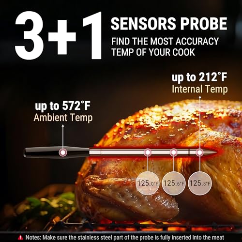 Wireless Meat Thermometer Digital with App