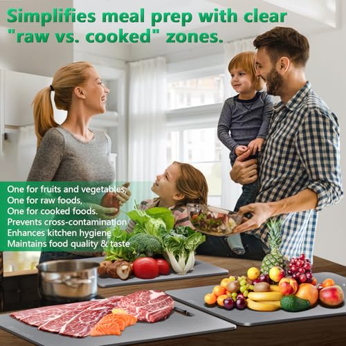 Titanium Cutting Board for Kitchen Set of 3