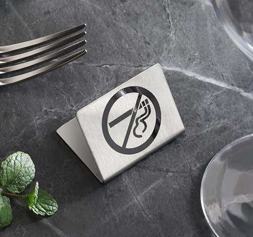 Stainless Steel Table Tent Sign (6 Count)