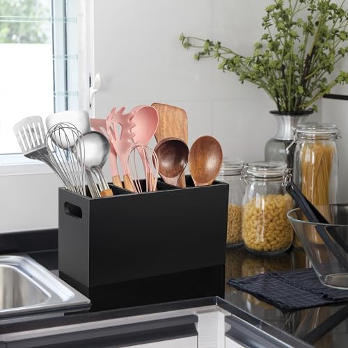 Black Kitchen Utensil Holder for Countertop