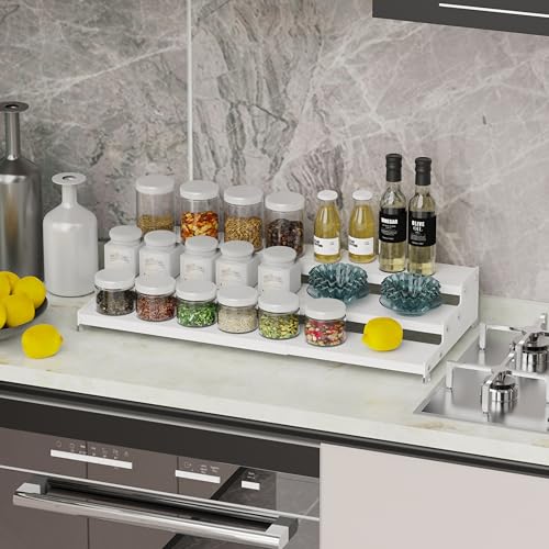 Expandable Spice Rack Storage organizer with 3 (2 Count)