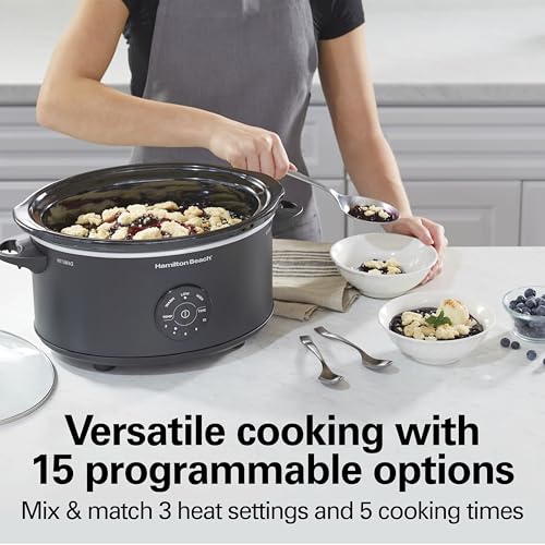 7 Quart Set & Forget Portable Programmable Slow Cooker