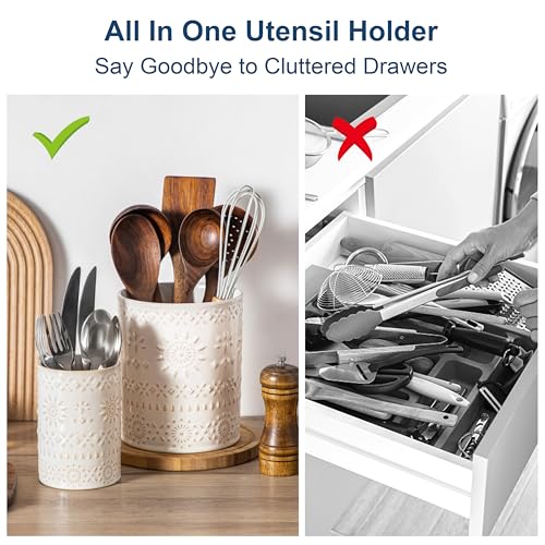 Ceramic Utensil Holder Set of 2 (2 Count)