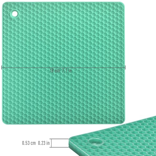 Silicone Square Trivets Mat (6 Count)