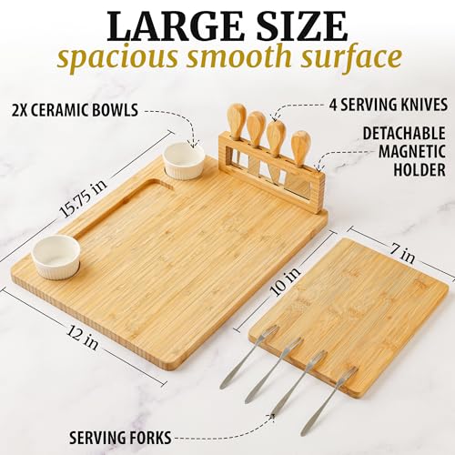 Zulay Charcuterie Board Set Large (24 Count)
