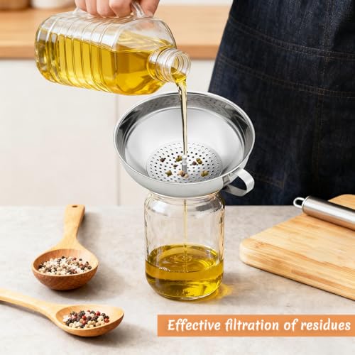 Canning Funnel with Strainer (3 Count)