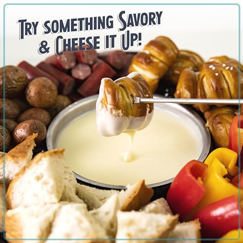 Electric Fondue Party Set for Chocolate and Cheese Fondue