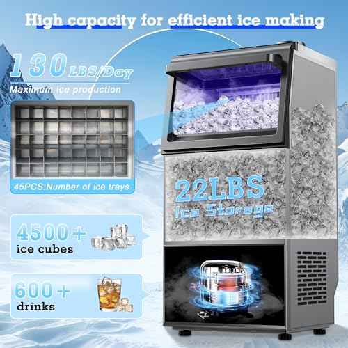 Commercial Ice Maker 130LB