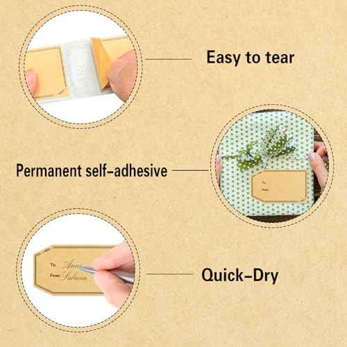 600PCS Gift Tag Stickers