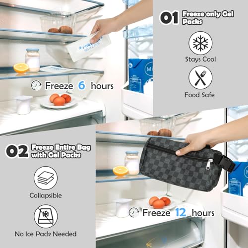 Freezable Snack Bag with Removable Ice Packs