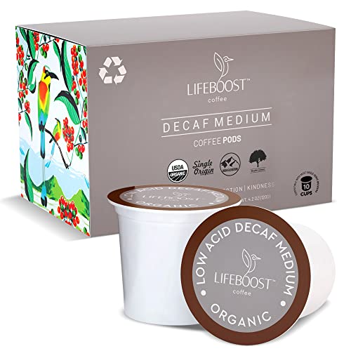 Organic Decaf Low Acid Coffee K Cups (10 Count)