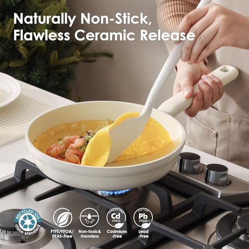 Ceramic Nonstick Pots and Pans Set