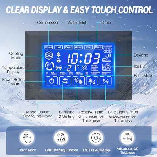 500 lbs High Output Commercial Ice Machine Freestanding Self