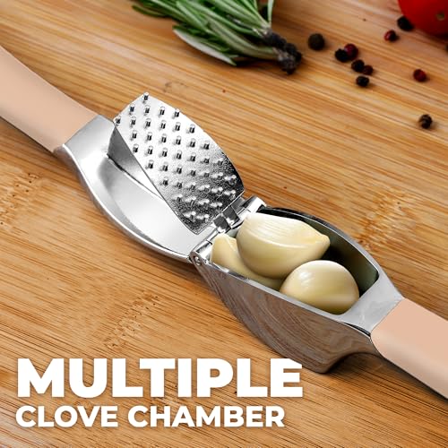 Metal Comfort Grip Garlic Press