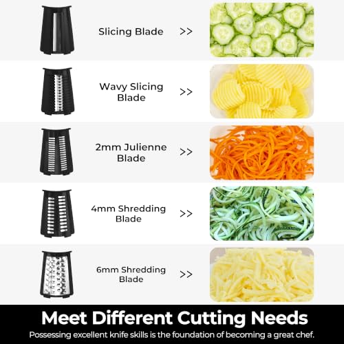 Rotary Cheese Grater 5 Blades