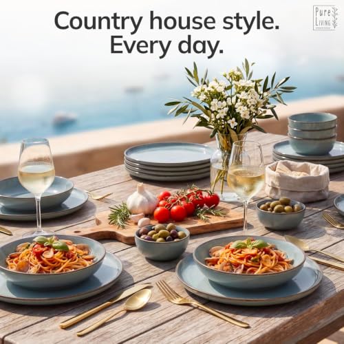 24 Piece Stoneware Dinnerware Set for 8 (24 Count)