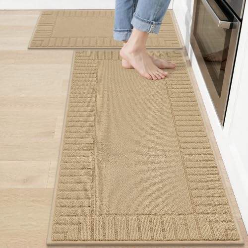 Kitchen Rugs Non Slip Washable 2PCS
