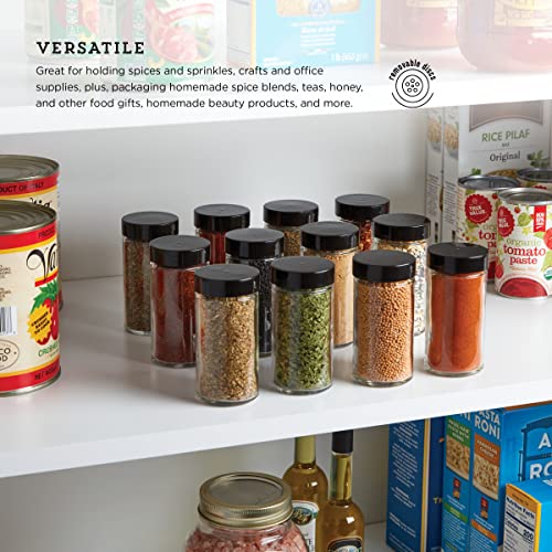 5244227 Empty Jars With Black Cap