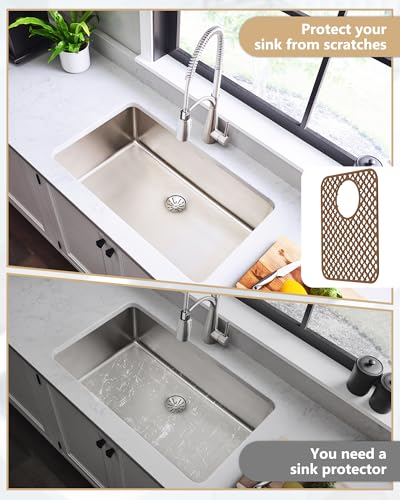 2 Pack Silicone Sink Protectors for Kitchen Sink