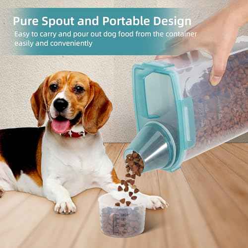 Airtight Small Cat Dog Pet Food Storage Containers BPA Free