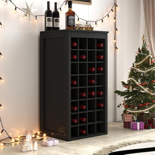8 Tier Freestanding Wine Rack Wood