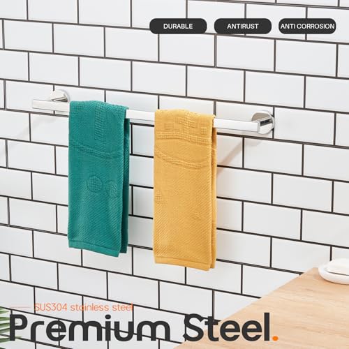 20 Inch Bathroom Towel Bar Bath Towel Rack Kitchen Towel Holder Towel Shelf Wall Mounted SUS304 Stainless Steel Polished Chrome AN4001CH