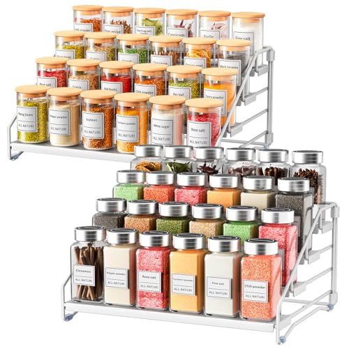 2 Pack Spice Rack Organizer for Cabinet