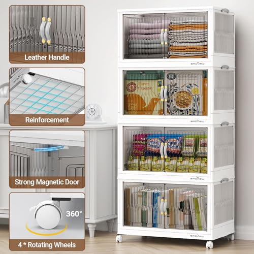 500Qt Stackable Storage Bins with Lid (5 Count)