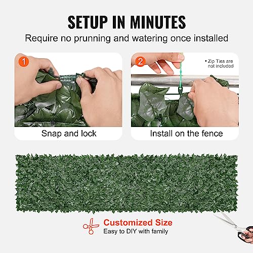 Artificial Ivy Privacy Fence Screen