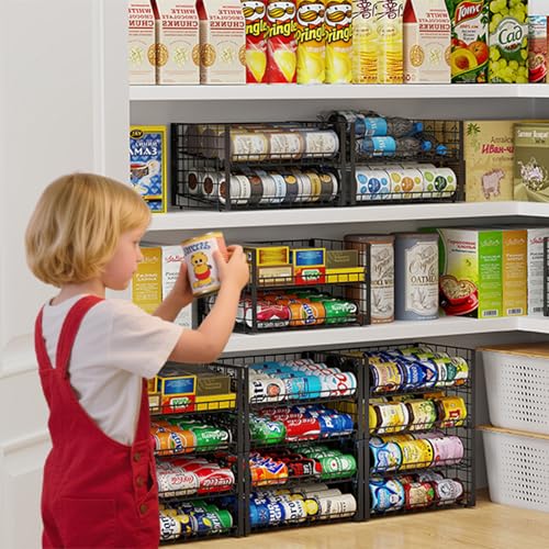 3 Pack Stackable Can Rack Organizer (3 Count)