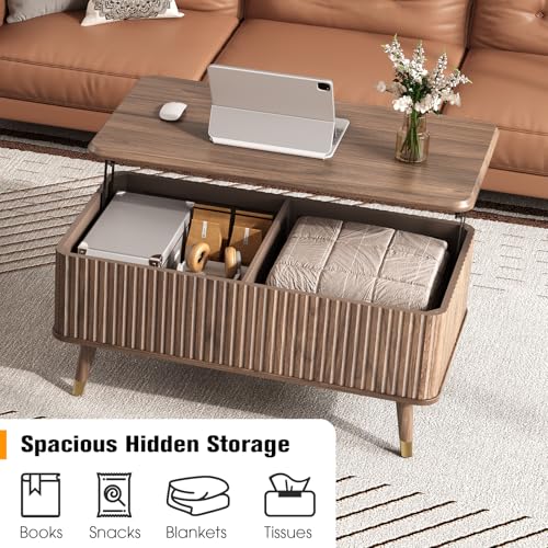 Lift Top Coffee Table with Storage for Living Room