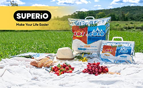 Hot and Cold Insulated Bags for Food Delivery (8 Count)